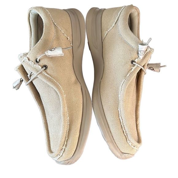 Roper Chillin’ Mens Tan Canvas Slip on Loafer Comfort Shoes 14 - Picture 3 of 16